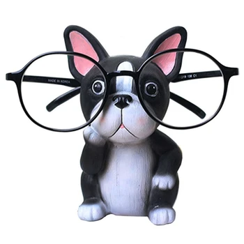 Подставка для очков для щенков, фиксаторы для очков, солнцезащитные очки, милый подарок в виде животного (бульдог)