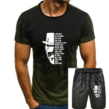 Мужская футболка высшего качества из 100% хлопка с круглым вырезом, мужская футболка с коротким рукавом и принтом Гейзенберга, повседневная свободная летняя мужская футболка, крутая футболка