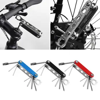 Универсальный велосипедный инструмент Универсальный набор инструментов для ремонта велосипедов Универсальный Складной Ключ с Шестигранной Спицей Инструмент для ремонта шин для горных