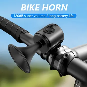 Велосипедный электронный звуковой сигнал TWOOC Громкий предупреждающий звук Батарея CR2032 120 дБ IPX4 Водонепроницаемый Подходит для шоссейных и горных велосипедов