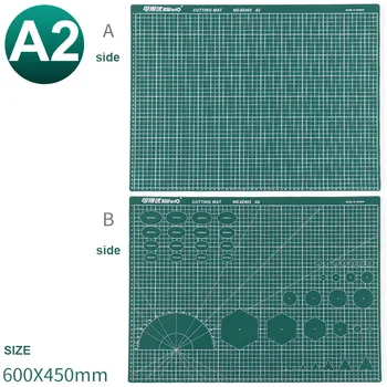 A4 /a3 /a2 Негабаритный двусторонний Разделочный коврик Толщиной 3 мм, Разделочная доска, Подставка для стола, Настольные канцелярские принадлежности