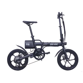 Электрический велосипед с 16-дюймовой Новой литиевой батареей, Складной Велосипед, Мини-Рама из алюминиевого сплава с регулируемой скоростью вращения, легкая и безопасная