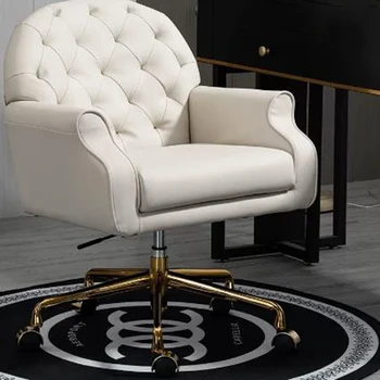 Noridc Белое офисное кресло Эргономичный Поворотный кожаный Трон Для игровой гостиной Офисное кресло Компьютерный Sillas De Gamer Роскошная мебель