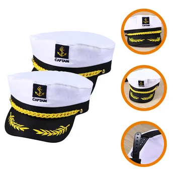 Шляпа капитана Декор для костюмированной вечеринки на лодке Аксессуары для одежды моряка