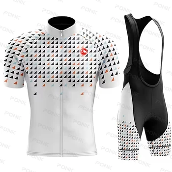Новый летний мужской комплект из джерси для велоспорта 2023, Дышащая велосипедная одежда MTB с коротким рукавом, Майо, Комплект униформы для триатлона Ropa Ciclismo