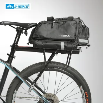 INBIKE Водонепроницаемая Велосипедная сумка-Переноска Большой Емкости MTB Дорожная сумка Для Путешествий, Багажное Седло, Аксессуары для Велосипеда LXB128