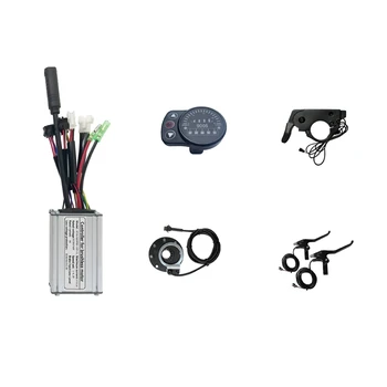 Синусоидальный бесщеточный контроллер для электровелосипеда 36V 48V 17A + дисплей LED900S для электровелосипеда