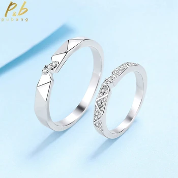 PuBang Fine Jewelry, настоящее серебро 925 пробы, ГРА Муассанит, кольцо с бриллиантом для женщин, мужчин, подарок на годовщину Помолвки, Бесплатная доставка