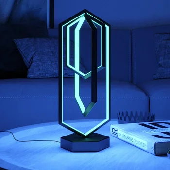 Креативный новый дизайн настольной лампы LED RGB + CCT, изменение цвета, умная лампа для гостиной