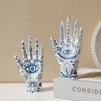 Ювелирный стенд Devil's Eye of Fatima, Керамический манекен, подставка для рук, предназначенный для ожерелий, браслетов, колец
