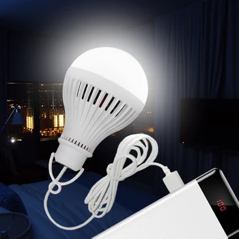 Светодиодная лампа для Кемпинга, USB Портативная Аварийная лампа, Power Bank, Зарядка 1/2/3/5ШТ, Уличный фонарик для чтения книг