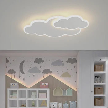 JJC Детский облачный светодиодный светильник для спальни, Современный простой креативный светильник для детской комнаты, трехцветный светильник для детской спальни