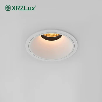 XRZLux Встраиваемый светодиодный COB светильник с антибликовым покрытием 10 Вт, Потолочный светильник, Точечный светильник Для гостиной, Светодиодный прожектор для внутреннего освещения спальни