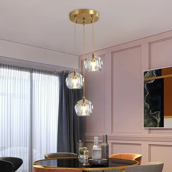 шаровая люстра, железный подвесной абажур, домашний декор, железная клетка, современный стеклянный подвесной светильник, подвесная винтажная лампа