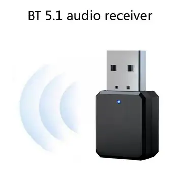 KN318 Аудиоприемник Bluetooth 5.1 с Двойным Выходом AUX Call Беспроводной Адаптер Приемник Автомобильный Адаптер Видео USB Аудио Стерео Громкой Связи- Y8J7