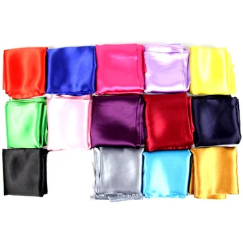 Чистый цветной большой квадратный шарф, женский шелковый шарф, дикая солнцезащитная шаль 90*90 см