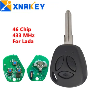 XNRKEY 3 Кнопки Дистанционного Автомобильного Ключа/Ключевая Оболочка 46 Чип 433 МГц для Lada Granta Priora Vesta X-Ray XRay Седан Спорт Калина