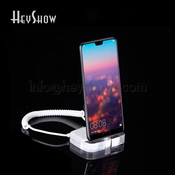 Подставка для дисплея с защитой от кражи мобильного телефона, акриловая система охранной сигнализации iPhone для розничного магазина Huawei Apple Samsung