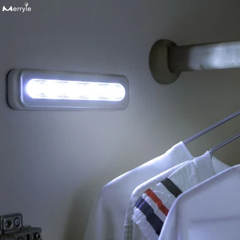 Главная спальня прикроватный настенный светильник AA батарея работает под кухонный шкаф свет коридора лестницы шкаф шкаф шкаф свет