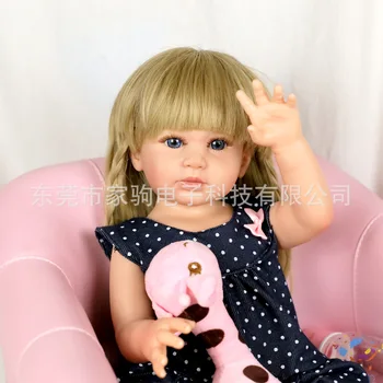 CUAIBB 48 см Полностью силиконовая виниловая кукла Реборн Ручной работы, Реалистичные настоящие куклы, 3D Тон кожи, Видимые вены, Коллекционная художественная кукла
