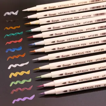 10 цветов Маркеров для рисования Художественные принадлежности Маркерные ручки Школьные Канцелярские принадлежности Многофункциональный маркер для рисования DIY Ручка для граффити Ручка для альбома