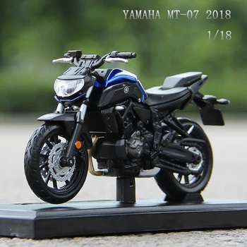 Maisto 1:18 YAMAHA MT-07 2018 Автомобиль оригинальная авторизованная имитационная модель мотоцикла из сплава для сбора игрушечных автомобилей