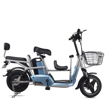 14 городской электрический велосипед с литиевой батареей 48 В, Детское сиденье, семейный детский электрический велосипед, уличная вакуумная шина, Городской электрический скутер