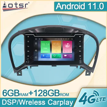 6 + 128 Г Android 11,0 Мультимедийный автомобильный радиоплеер для NIssan Juke 2011-2016 2017 GPS Navi Видео Carplay DVD Головное устройство DPS 2Din