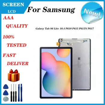 Оригинал Для Samsung Galaxy Tab S6 Lite 10.4 P610 P615 P615N P617 ЖК-экран с Сенсорным Дигитайзером В Сборе