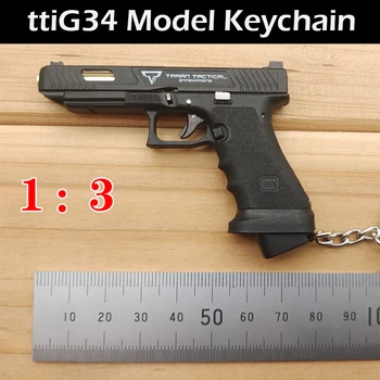 Высококачественный сплав 1:3 Empire Mini Metal ttiG34 Glock G17, брелок для ключей, Бесплатная сборка, антистрессовые игрушки-непоседы