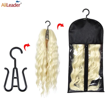 Новая пылезащитная сумка для париков 60 см 80 см для хранения париков, наращивание волос, держатель для демонстрации париков хорошего качества и чехол для хранения