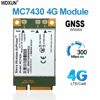 MC7430 4G модуль FDD-TDD LTE CAT6 HSPA + GNSS WWAN карта USB 3.0 MBIM интерфейс PCIe mini 4G карта