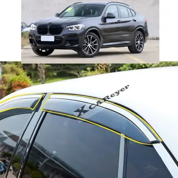 Для BMW X4 G02 2019 2020 2021 2022 Наклейка для укладки кузова Автомобиля Пластиковое Оконное Стекло Ветровой Козырек Защита от дождя/Солнца Вентиляционные детали