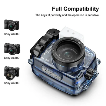 Чехол для камеры для подводного плавания Seafrogs для Sony A6000 A6300 A6500, оборудование для подводной съемки, водонепроницаемый корпус камеры