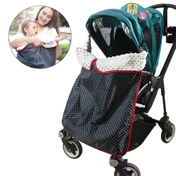 Одеяло для детской коляски, зимний утепленный навес для детской коляски, водонепроницаемое ветрозащитное теплое покрывало для коляски для новорожденных, одеяла с зажимами