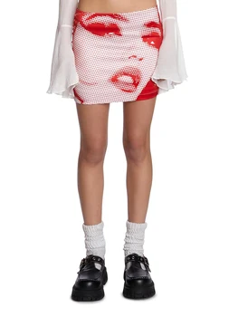 Винтажная мини-юбка-карго с низкой талией для женщин - Эстетичная джинсовая юбка Fairy Grunge в стиле Харадзюку для электронных девочек 90-х годов и