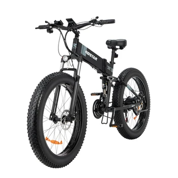 Электрический велосипед 26 Дюймов Складной Ebike 1000 Вт 48V12.8AH IPX7 Водонепроницаемый мужской женский Горный велосипед