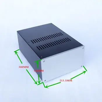 ZEROZONE Полностью алюминиевый корпус DIY case/коробка усилителя/ шасси блока питания 215 *120 * 311 мм L6-53