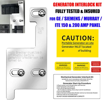 Для комплекта блокировки генератора GE Siemens/Murray/ITE 150/200 Amp Panel KTS/WR-45