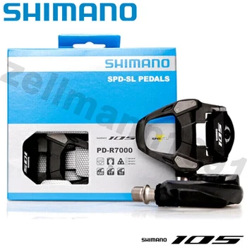 Педали для шоссейного велосипеда Shimano PD R7000 для самоблокирующейся педали SPD SL R8000/R7000/R540/R550 с шипами SH11 из углеродного композита