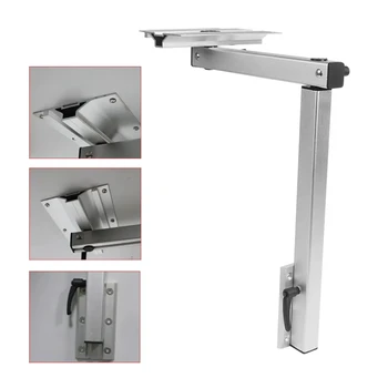 Подвижная ножка стола Весом 50 кг, регулировка высоты вращения на 360 °, алюминиевый сплав, затем разборка Подходит для ножек мебели для кемпинга RV