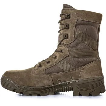 Высококачественные Мужские тактические ботинки для пустыни, уличные боевые ботинки, военная обувь, водонепроницаемые армейские ботинки с защитой от проколов, походная обувь