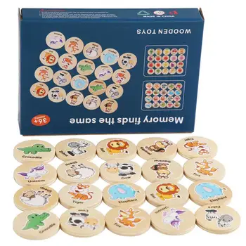Комбинационная игра на память D Деревянная доска-головоломка, Логическая игрушка, взаимодействие, раннее обучение, развивающие игрушки для детей дошкольного возраста, игры на память для малышей