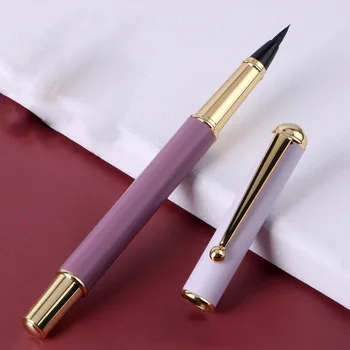 Высококачественная кисть 996, ручка для каллиграфии, Матовая фиолетовая авторучка, Стильная ручка, Офисные школьные принадлежности, ручка для подписи