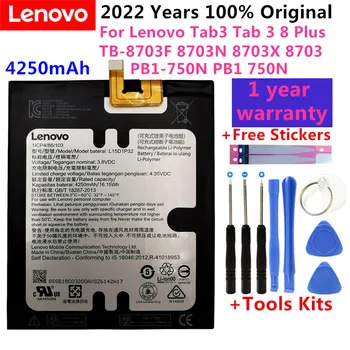 100% Оригинальный Аккумулятор L15D1P32 4250 мАч для Lenovo Tab3 Tab 3 8 Plus TB-8703F 8703N 8703X 8703 PB1-750N PB1-750 + Инструменты