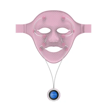 3D маска для лица, Массажер для подтяжки, Электрическая вибрация EMS, Подтягивающее устройство, Омоложение кожи, Против морщин, Удаление акне, Магнит для красоты