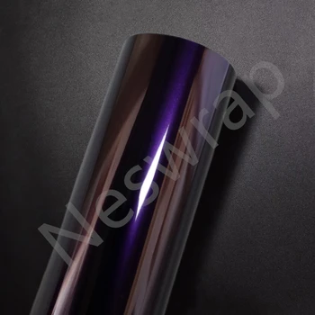 Виниловая пленка премиум-класса super Gloss Metallic Midnight purple, оберточная пленка для автомобиля, обертывание без пузырьков, гарантия качества