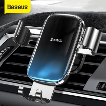 Автомобильный держатель телефона Baseus Gravity для Samsung Universal Car Air Cent Vent Mount Смартфон Металлическая автомобильная подставка для зарядки Держатель телефона