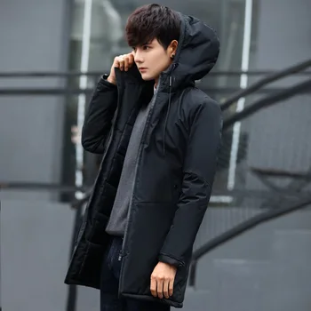 Зимние Мужские куртки бренда MRMT 2023, толстое хлопчатобумажное длинное пальто для мужчин, шляпа, хлопковая куртка, Верхняя одежда, Одежда