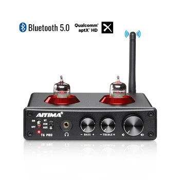 AIYIMA Audio T6 pro Предусилитель Buletooth Предусилитель HD Аудио Усилитель для наушников ПК USB DAC Система Управления Тоном Домашнего Кинотеатра